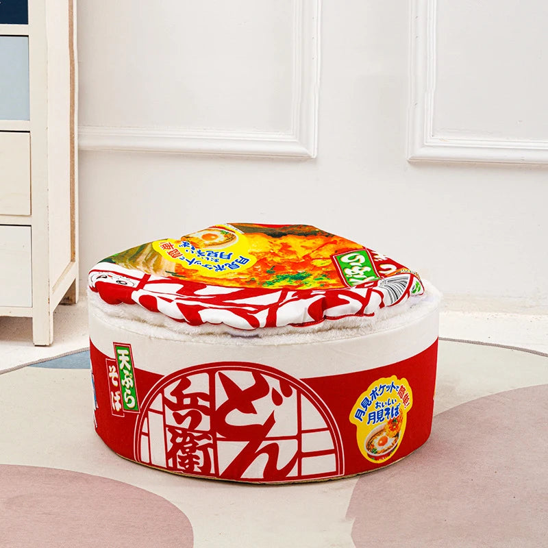 Instant Noodle Pet Bed Plushie for Pets up to 22 lbs (10 kg)