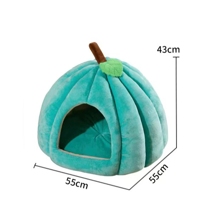 Banana-Shaped Cat & Dog Pet Bed | Kawaii Fruit Plush Sleeping Mat