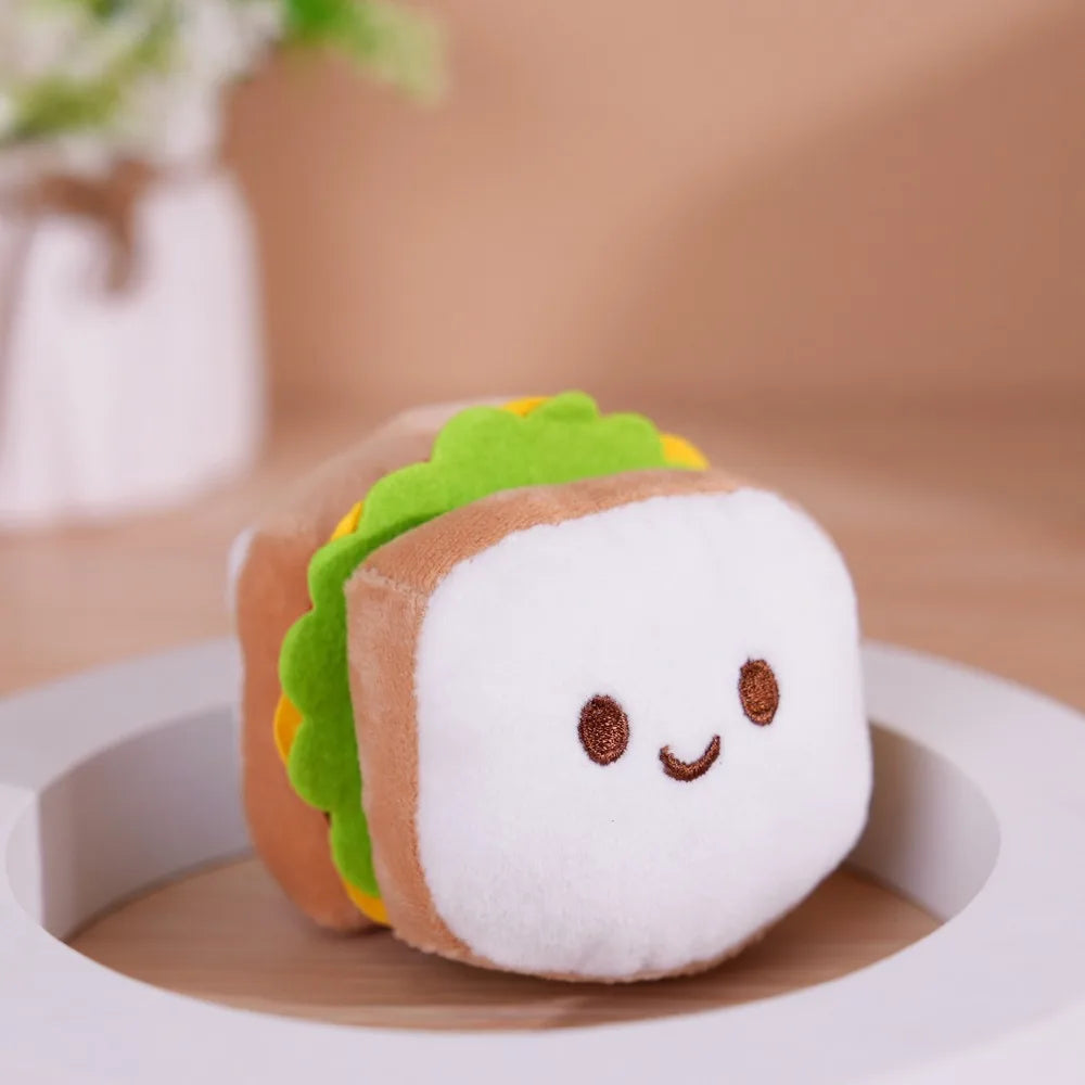 Plushie Cartoon Food Keychain, 20 Varieties