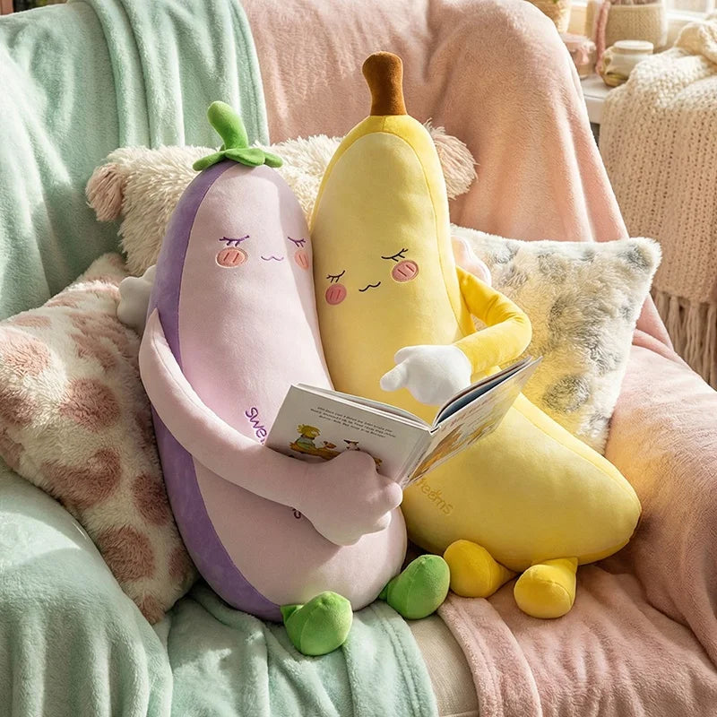 Cartoon Fruit Animal Body Pillow | Large Plush Stuffed Body Cushion