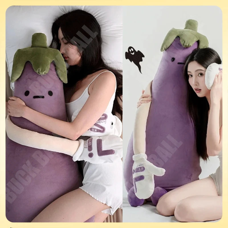 Eggplant King Adjustable Sleep Pillow – Soft Soothing Bed Pillow