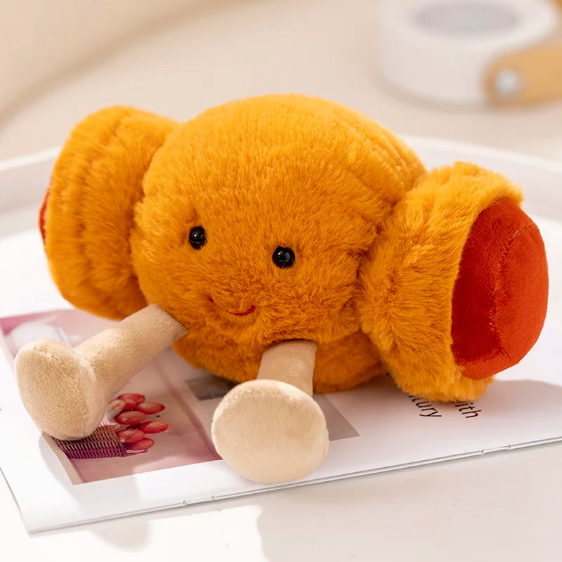 Cartoon Egg, Toast & Bread Plush Doll | Breakfast Food Stuffed Toy Set