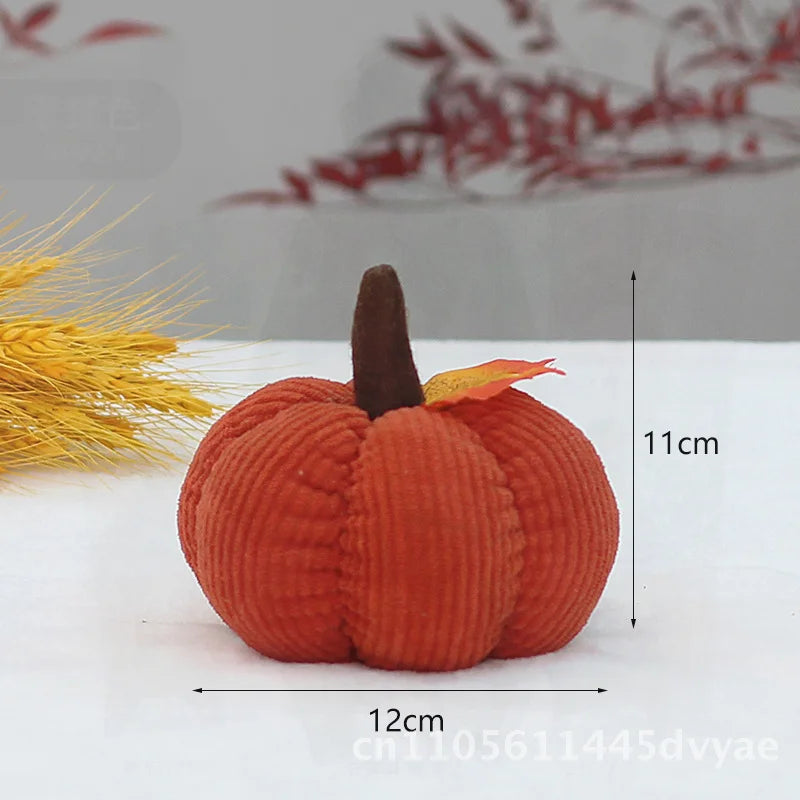 Thanksgiving Pumpkin Plush | Holiday Stuffed Gourd Décor