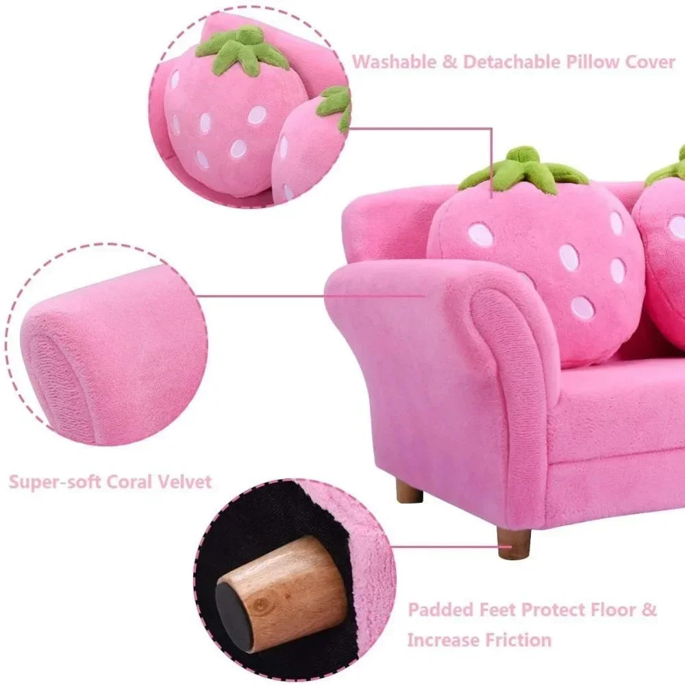 Strawberry Dream Children's Couch Set - Two Colors