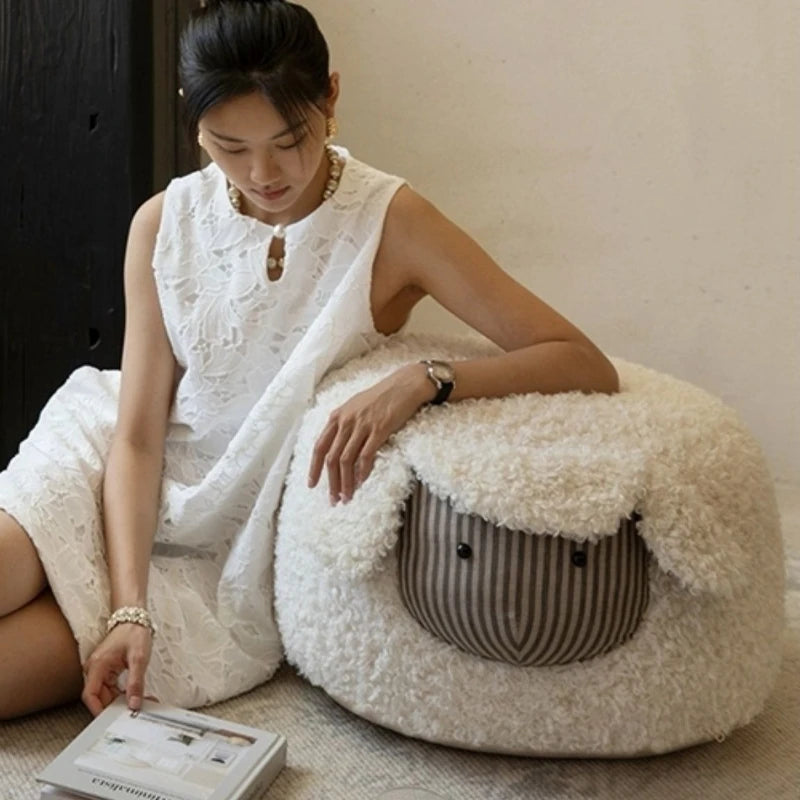 Living Room Fruit & Animal Ottoman | Food-Themed Decorative Footrest