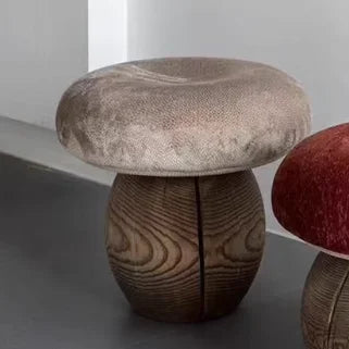 Mushroom Shape Shoe Stool | Cute Toadstool Entryway Ottoman
