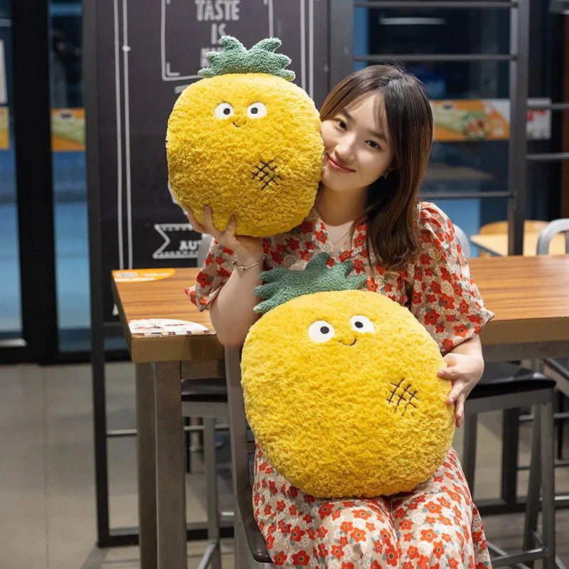 Plushie Fuzzy Fruit w/Optional Handwarmer, 5 Fruits, 14-18" | 36-45 cm