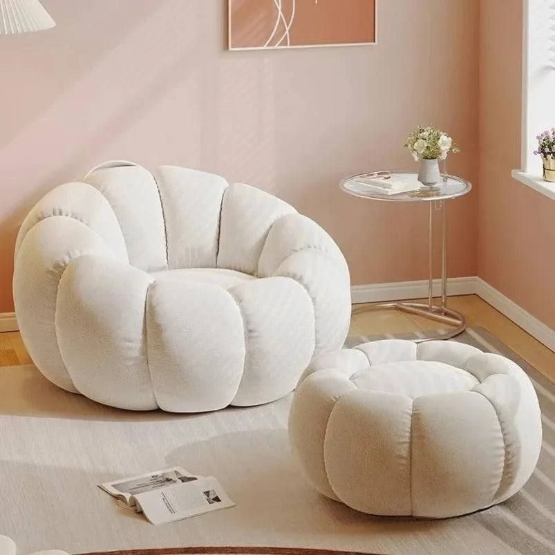 Pumpkin-Inspired Plush Sofa Chair - Six Colors