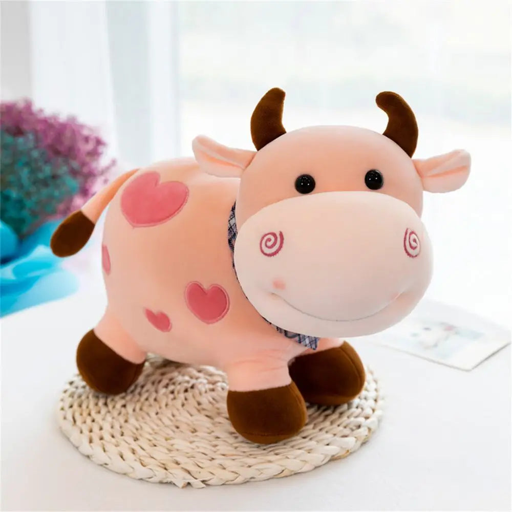 Plushie Dairy Cow in Chocolate, Strawberry, or Milk, 10" | 25 cm
