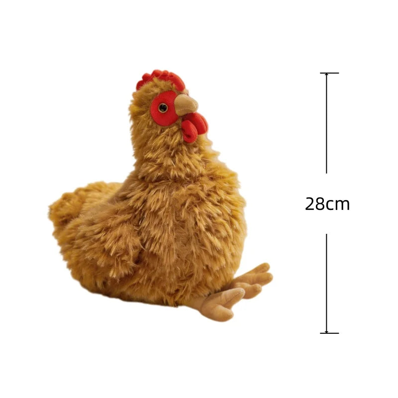 Realistic Chicken & Poultry Plush Collection – Hen, Silkie, Turkey & More