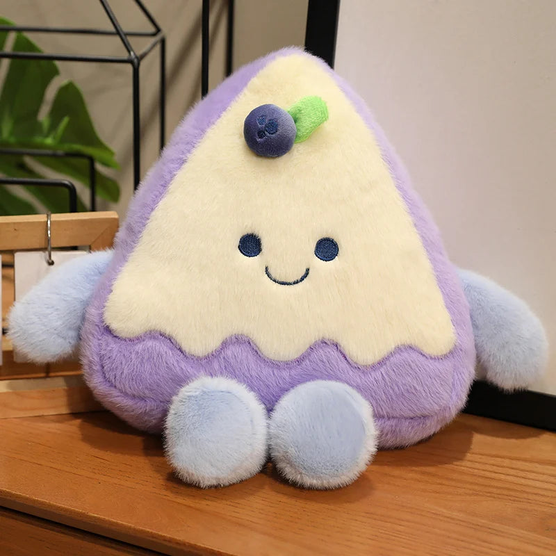 Kawaii Strawberry Cake Plush Toy | Cute Dessert Stuffed Animal