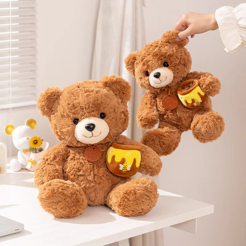 Honey Pot Teddy Bear Plush Toy, 9-12" | 22-30 cm