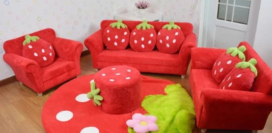 Strawberry Dream Children's Couch Set - Two Colors