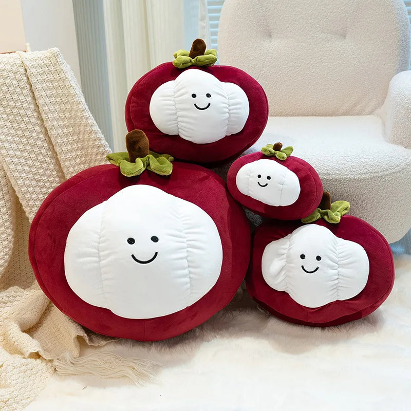 Creative Mangosteen Plush Toy | Cute Tropical Fruit Stuffed Animal | soft stuffed plushie