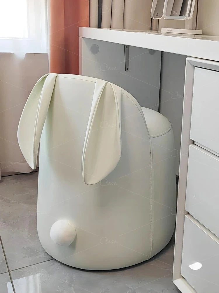 Fauteuil en simili cuir en forme de lapin, huit couleurs