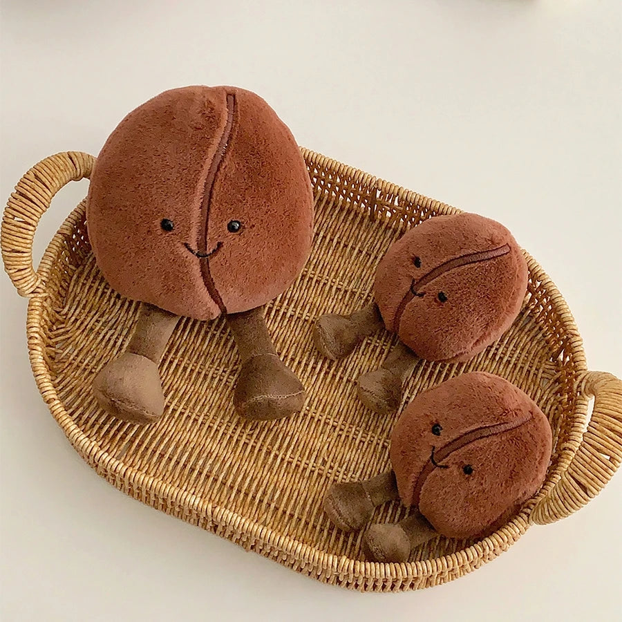 Coffee Bean Plushie, 5-8" | 13-21 cm