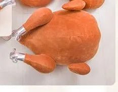 Plushie Novelty Roasted Turkey Tissue Dispenser or Pillow