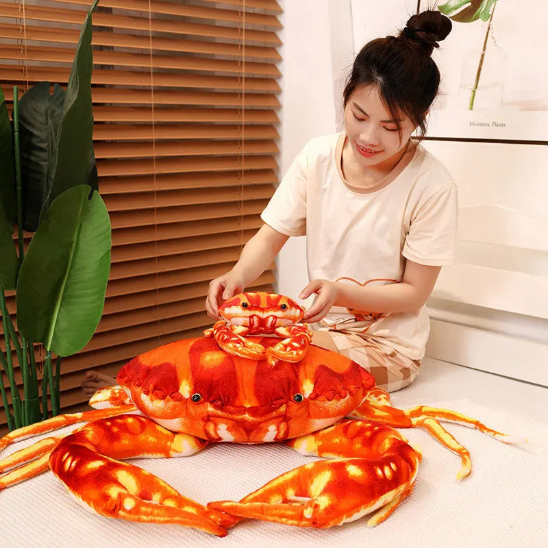 Plushie Jumbo Realistic Dungeness Crab, 9-30" | 24-75 cm