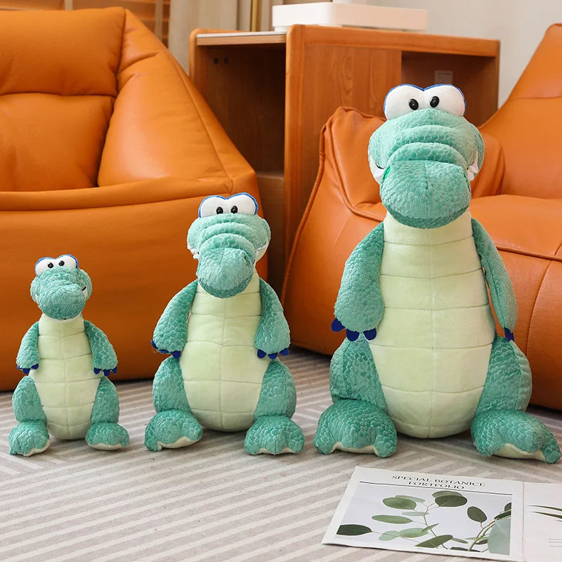 Crocodile en peluche assis, 12-20" | 30-50 cm