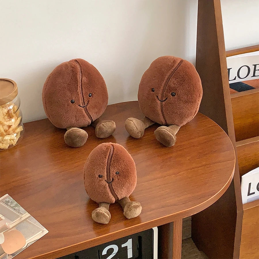 Coffee Bean Plushie, 5-8" | 13-21 cm