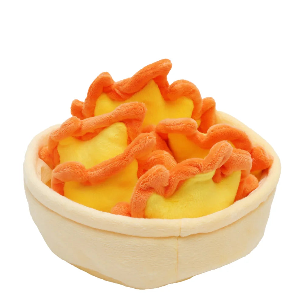 Kawaii Flame Plush Toy Set – Basket of Emoji Flames, 6" | 16 cm