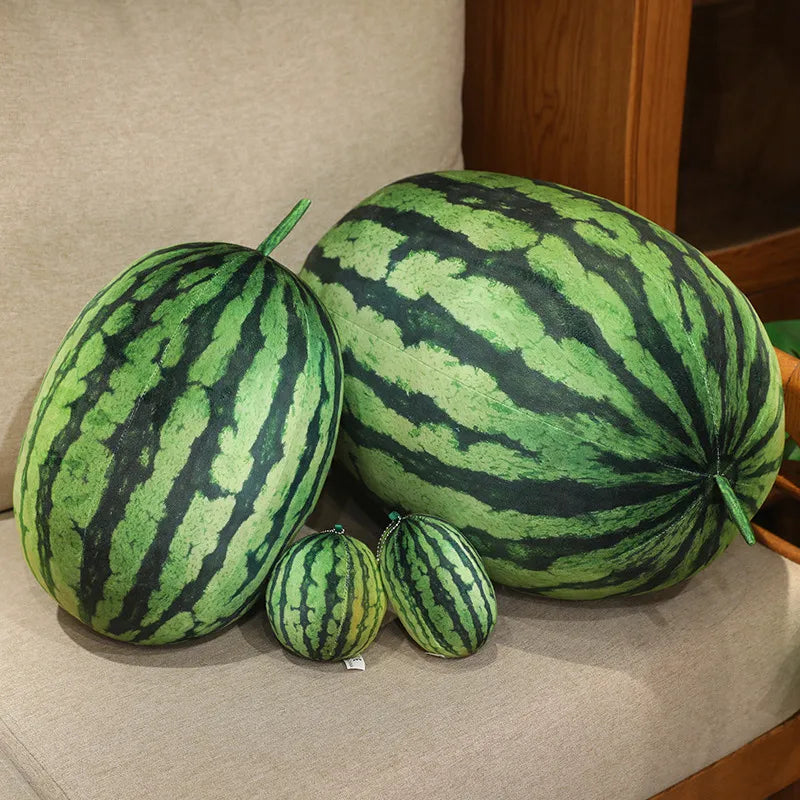 Plushie Realistic Watermelon, 3-14" | 8-35 cm
