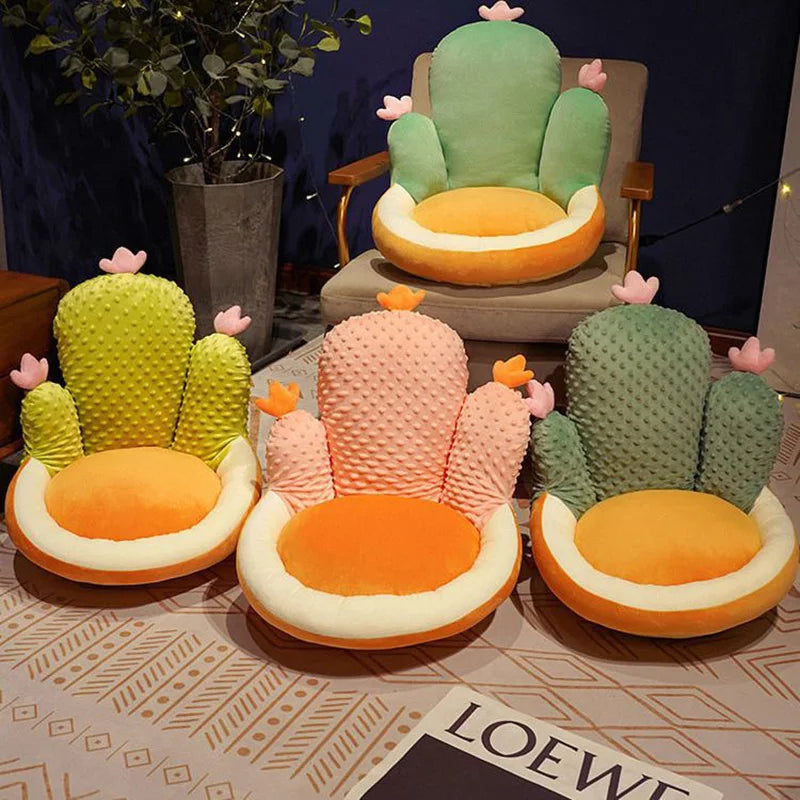Cactus Children's Seat Cushion - Cozy and Soft