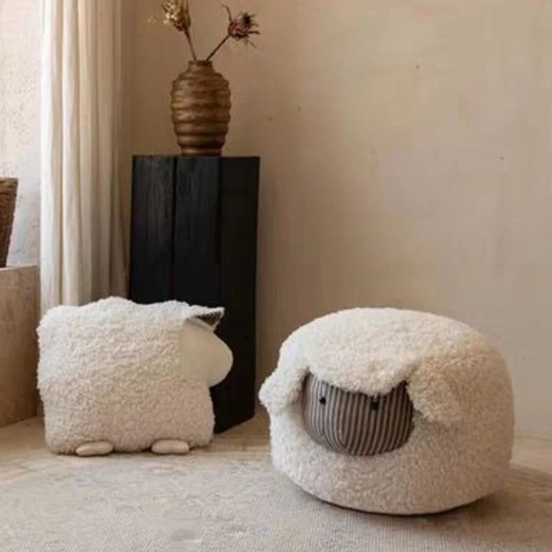 Living Room Fruit & Animal Ottoman | Food-Themed Decorative Footrest