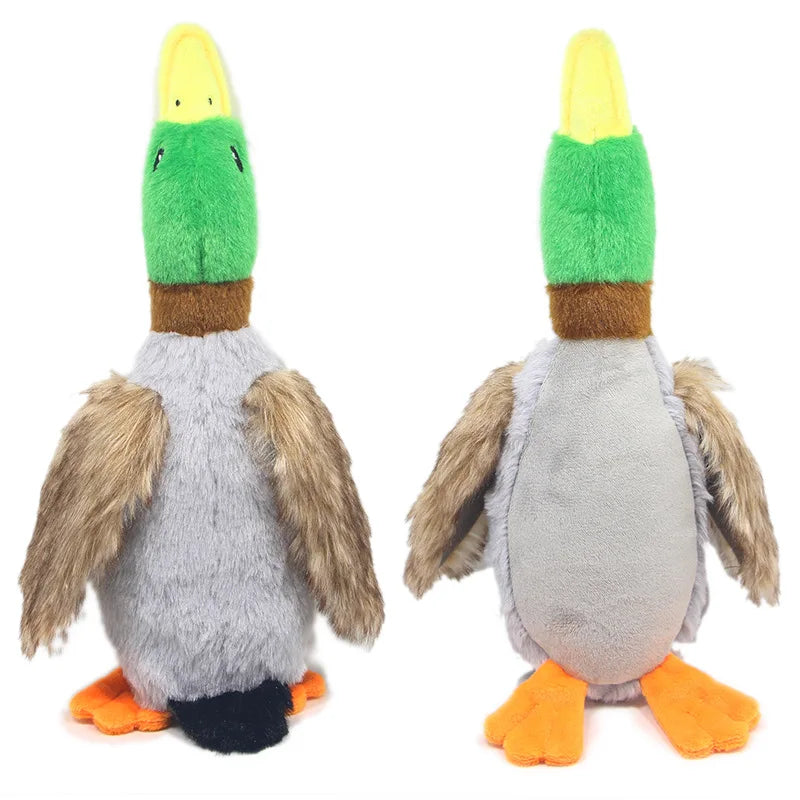 Juguete de masticar de peluche pato mallard para perros, 12-14" | 30-34 centímetros