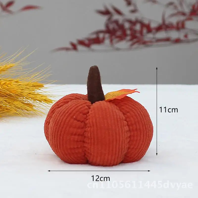 Thanksgiving Pumpkin Plush | Holiday Stuffed Gourd Décor