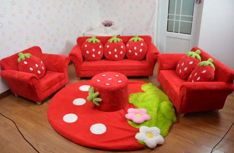 Strawberry Dream Children's Couch Set - Four Colors