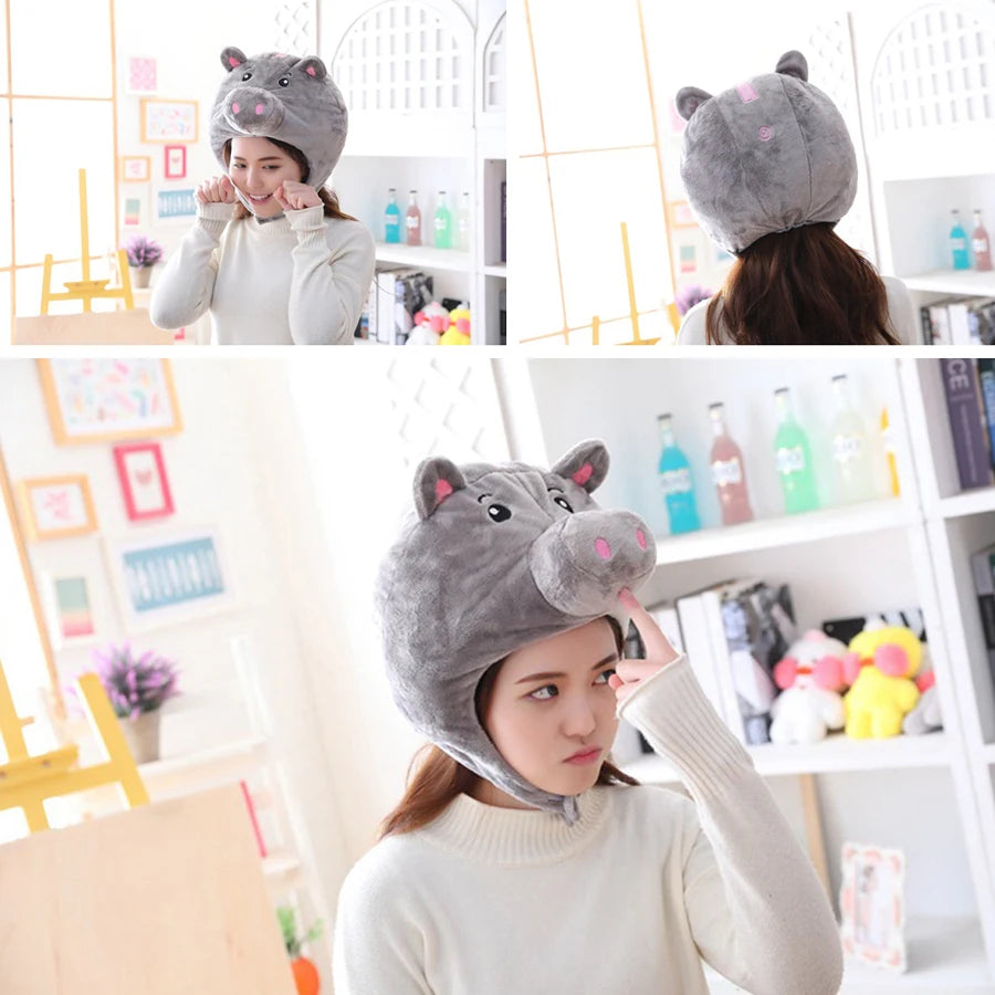 Pig Nose Plush Headgear | Cute Animal Costume Hat
