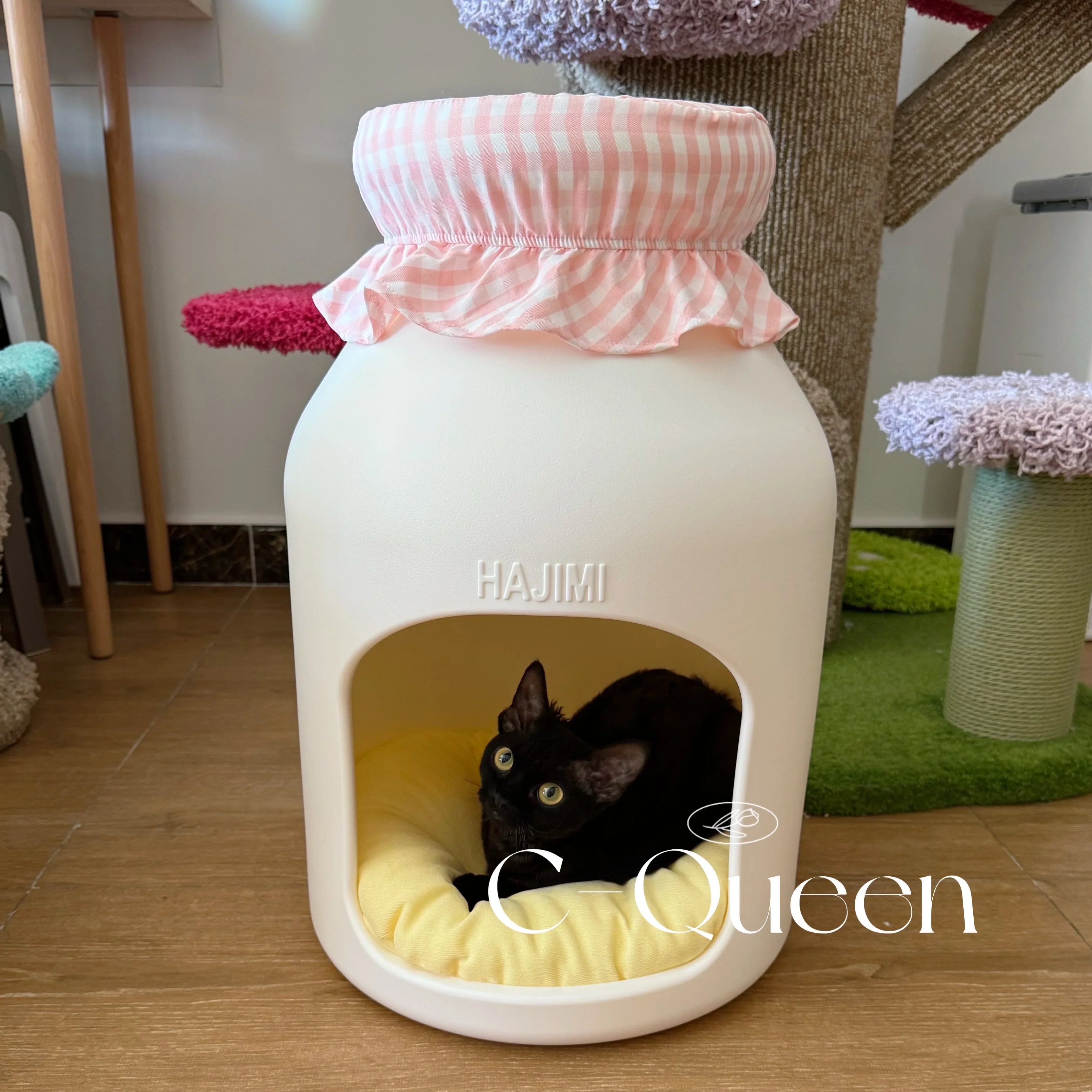 Baby Bottle Pet House & Stool | Food-Themed Cat & Dog Nest with Seat