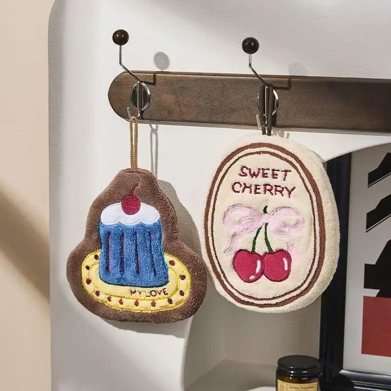 Thickened Kitchen Hand Towel – Absorbent Hanging Cloth