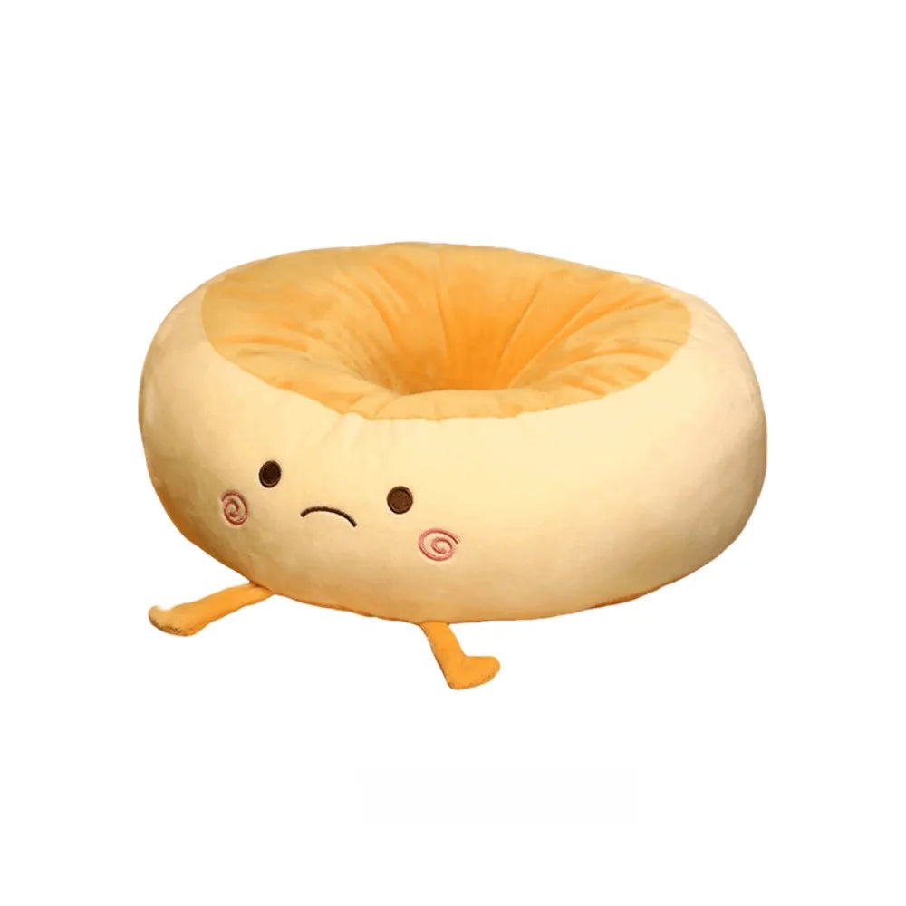 Coussin en peluche Kawaii Bagel, 15" | 38 cm