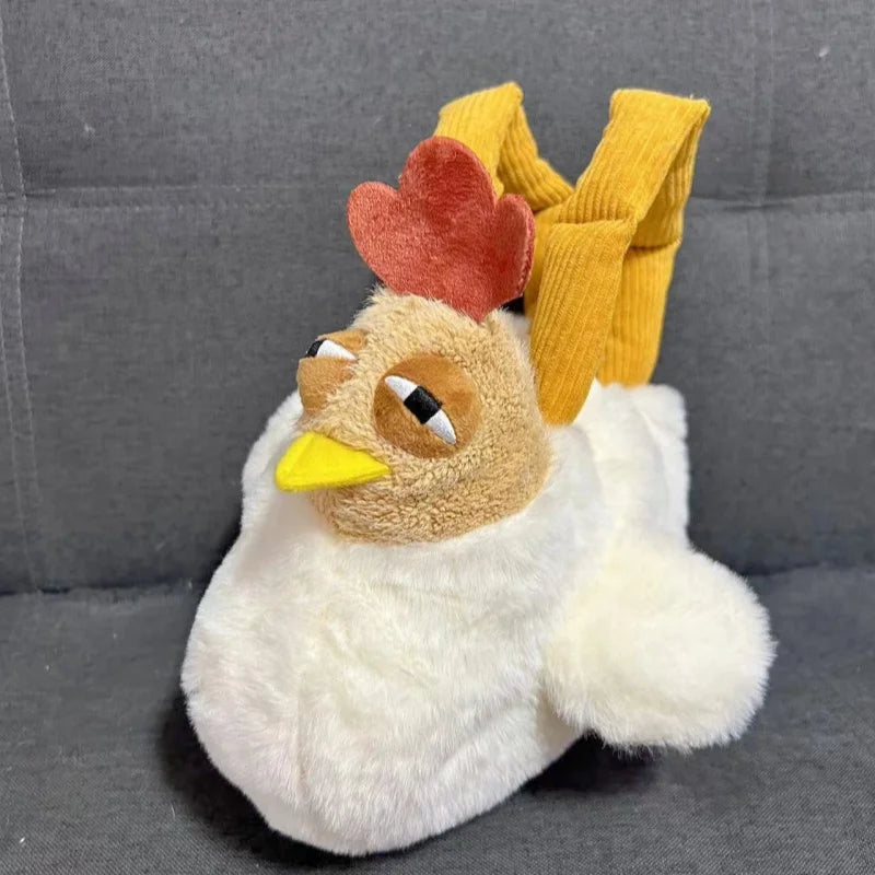 Cute Chicken Crossbody Bag | Novelty Animal Plush Shoulder Bag, 13\" | 32 cm