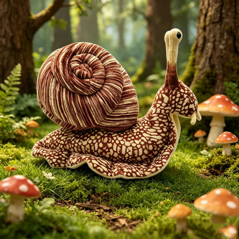 Realistic Snail Plush Toy, 15" | 38 cm