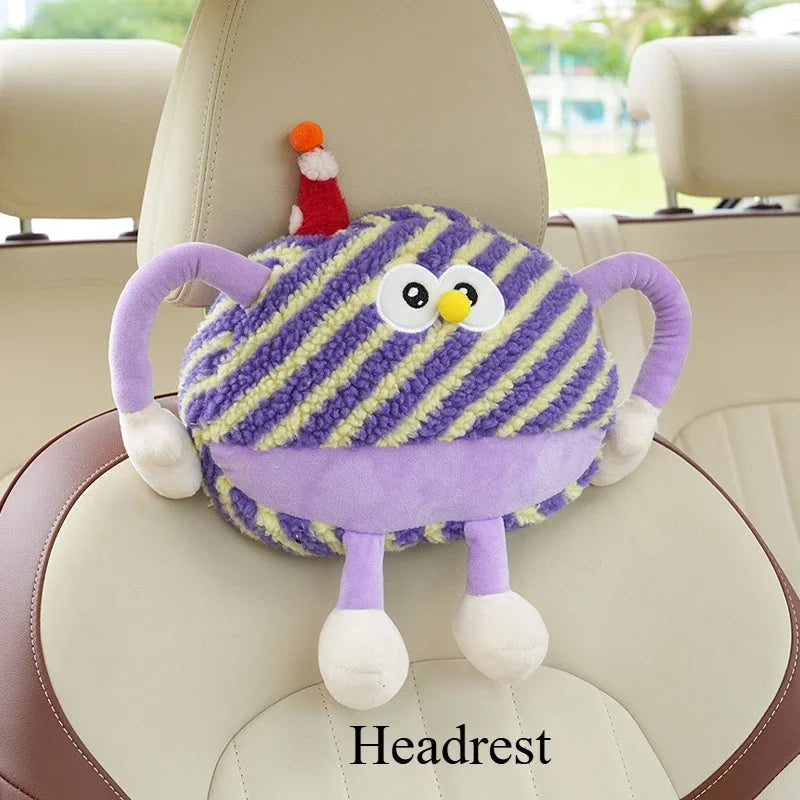 Birthday Waffle Cushion Plushie for Head/Lumbar Support, 14-20" | 35-50 cm