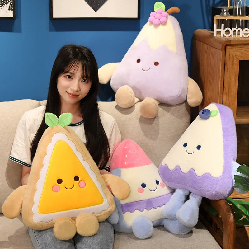 Kawaii Strawberry Cake Plush Toy | Cute Dessert Stuffed Animal