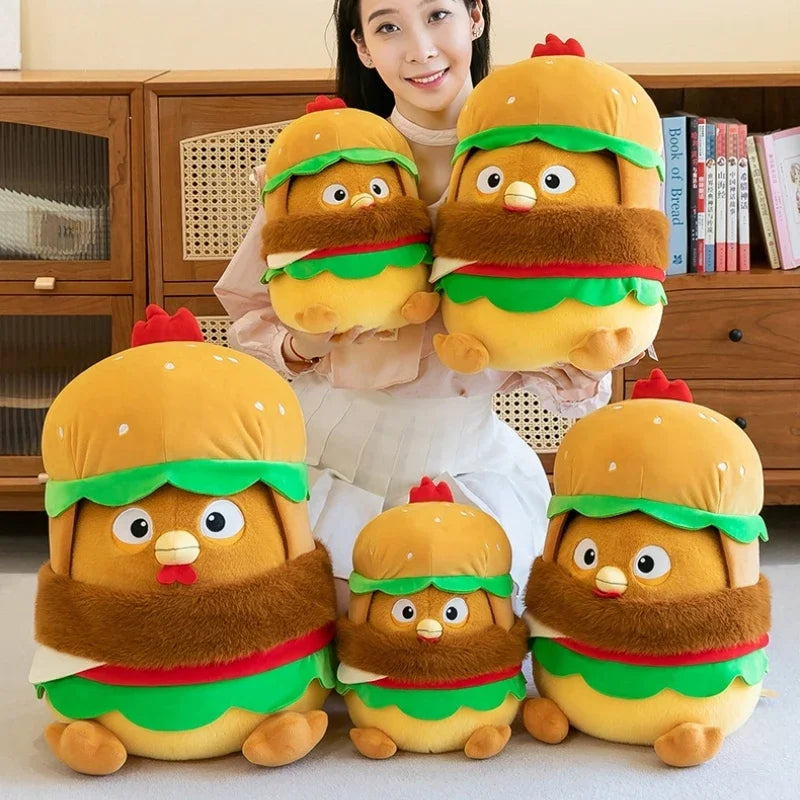 Pollo in un peluche hamburger, 12-20" | 30-50 centimetri