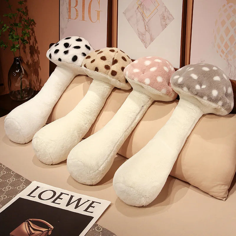 Jumbo Mushroom Plushie Body Pillow: Five Colors, 2.6-3.3' | 80-100 cm