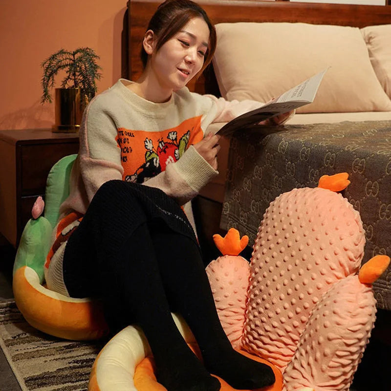 Cactus Children's Seat Cushion - Cozy and Soft