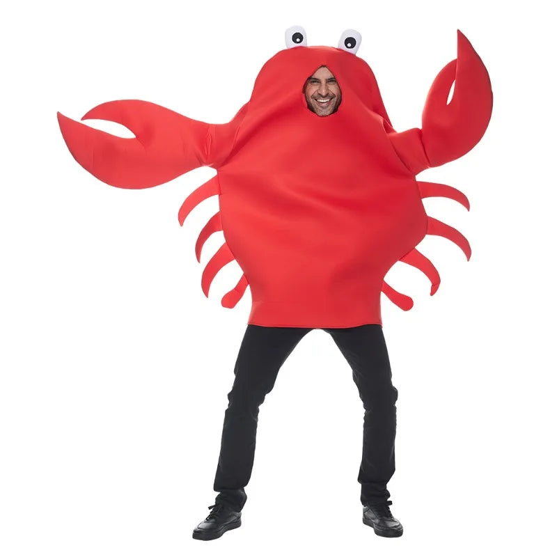 Adult Crab Inflatable Costume | Halloween & Party Fancy Dress Jumpsuit
