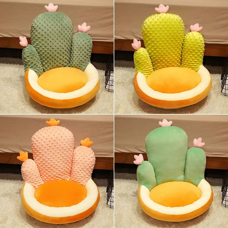 Cactus Children's Seat Cushion - Cozy and Soft
