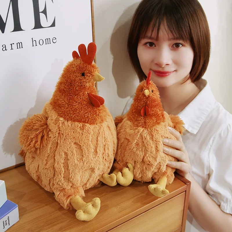 Reversible Hamburger to Chicken Plush Pillow | 2-in-1 Stuffed Toy, 23–45 cm