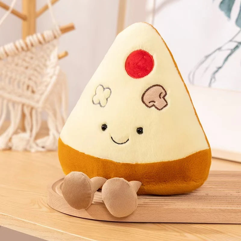 Kawaii Fast Food Plushies – Sandwich, Pizza, Taco & Fries, 8-11" | 20-28 cm
