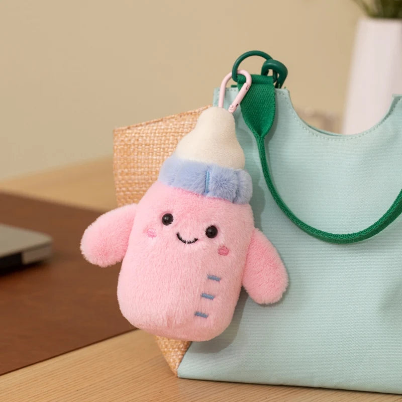Kawaii Drink Cup Plush Keychain | Cute Stuffed Cup Pendant, 6\" | 15 cm