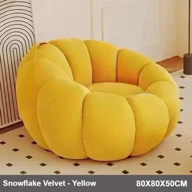 Pumpkin-Inspired Plush Sofa Chair - Six Colors