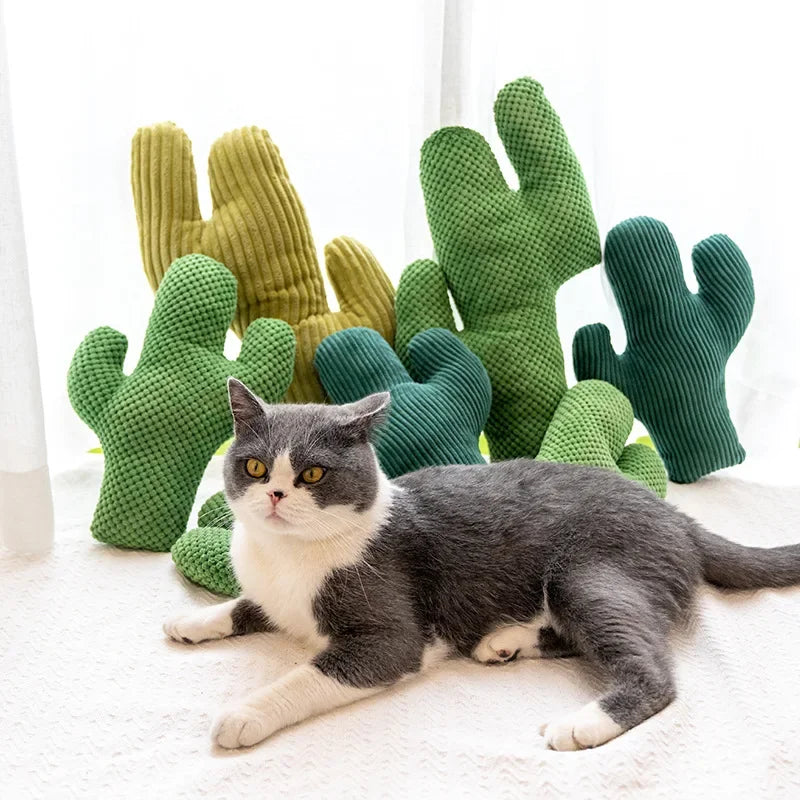Juguete de Gato de Gato de Gato de Saguaro de Peluche, 9-18" | 24-46 centímetros