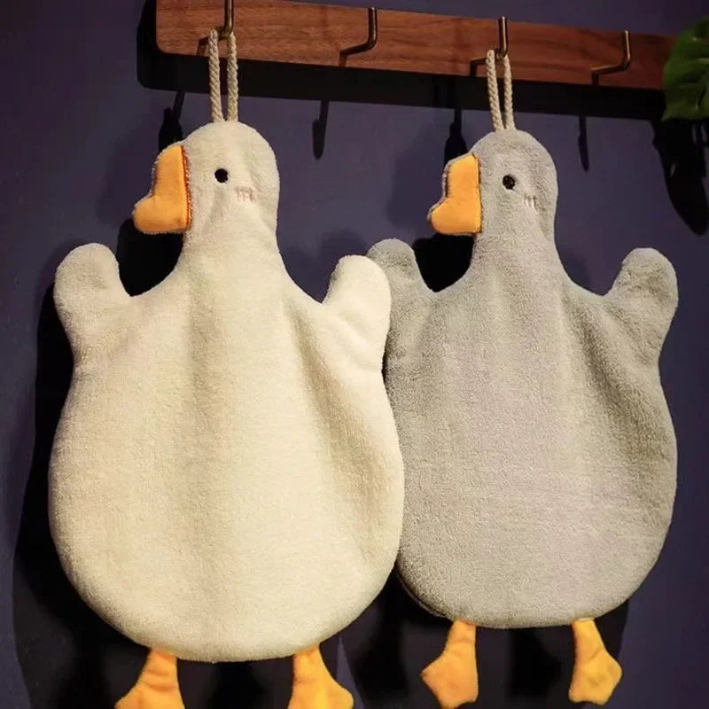 Cartoon Goose Hanging Handkerchief – Kitchen & Bathroom Towel